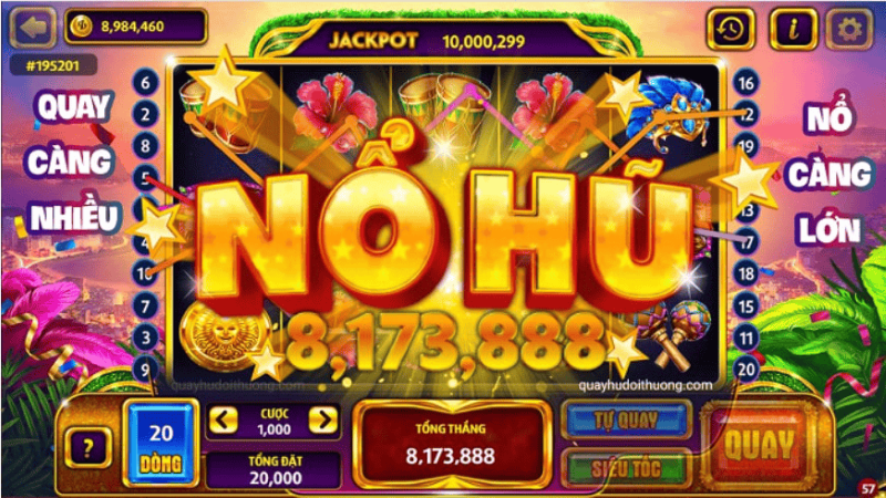 Nổ hũ đổi thưởng 6 Nổ Hũ tại XocDia88